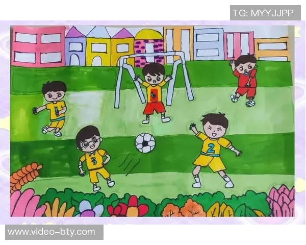 足球艺术的魅力展现通过画笔描绘绿茵场上的激情与梦想